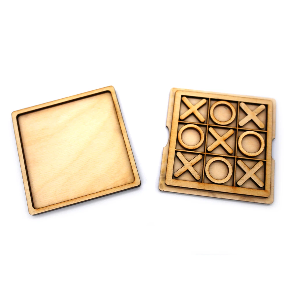 Drewniana gra „Kółko i krzyżyk”
